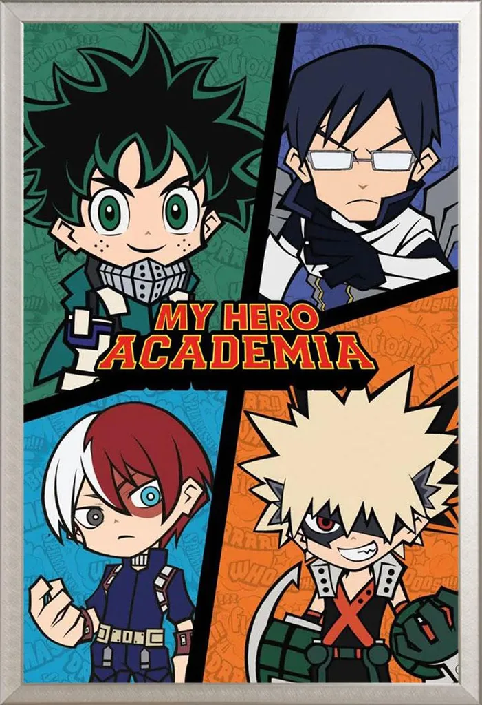 My Hero Academia Poster Chibi 61x91.5 Cornice Shinsuke Argento