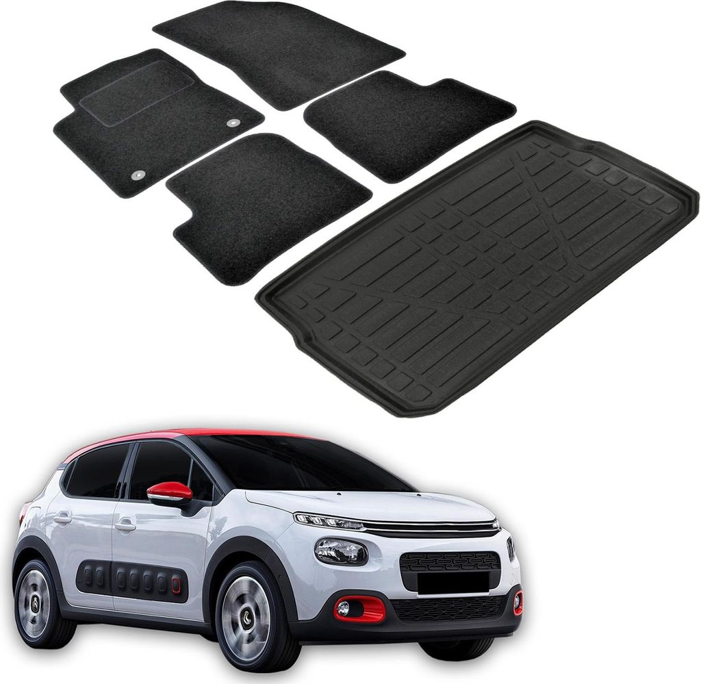 Ensemble Tapis Velours Sur Mesure et Coffre TPE pour Image du produit 