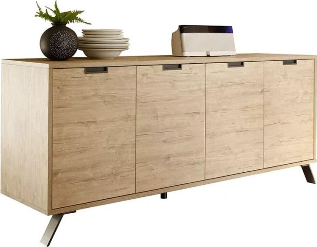 Meublorama MI-PALMA-205446-08*3C/75KG, 4 Tür(en), Braun, Mitteldichte Faserplatte (MDF), 2 Jahr(e), 500 mm, 2060 mm