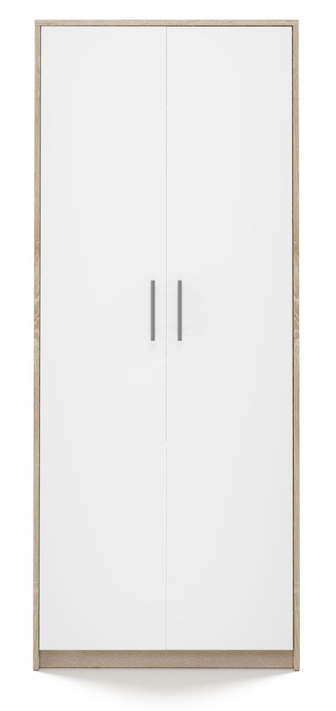 Aktenschrank OLIV 2D 74x35x180 cm  Sonoma/Weiß Produktbild 