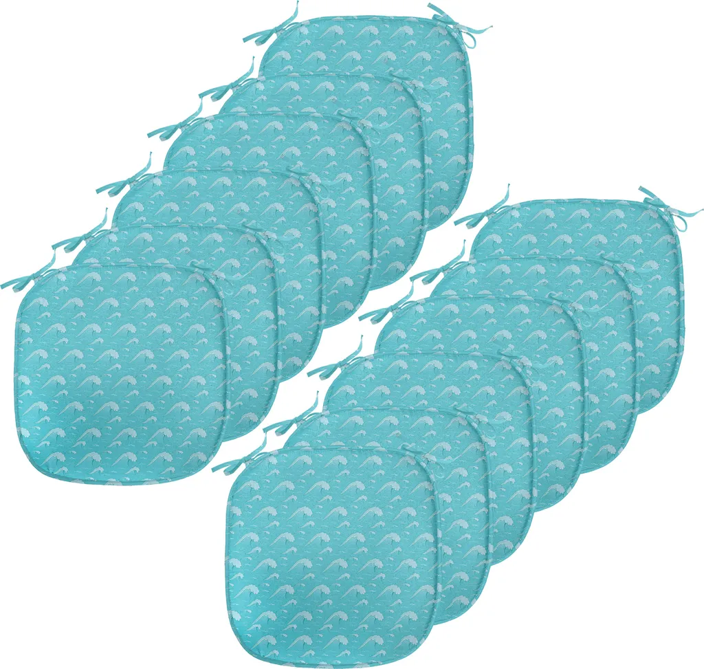 Offerta Set 12 Coprisedie ABAKUHAUS 40x40 - Impermeabile Verde Prezzo Shock