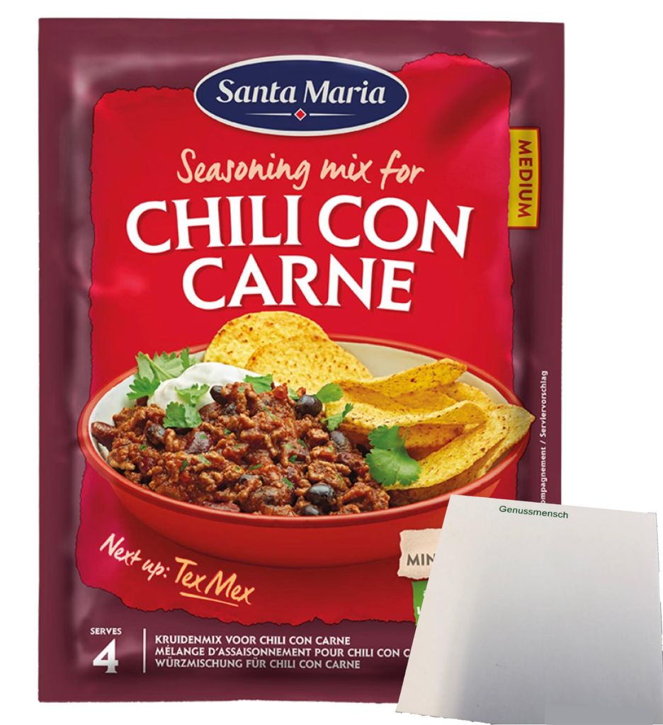 Santa Maria Seasoning Mix Chili Con Carne (28g Packung) + usy Block