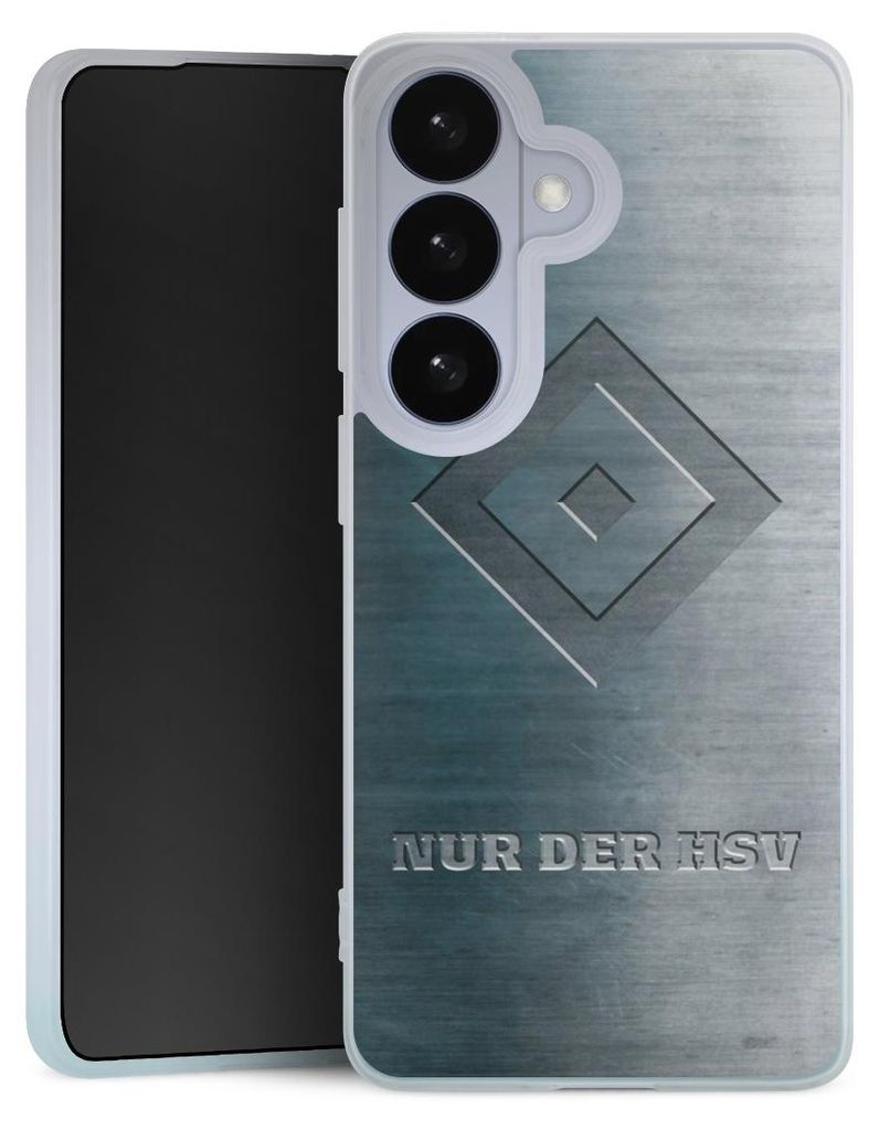DeinDesign Handyhülle für Samsung Galaxy S26 Silikon Hülle Case Smartphone Schutzhülle HSV Hamburger SV Metallic Look