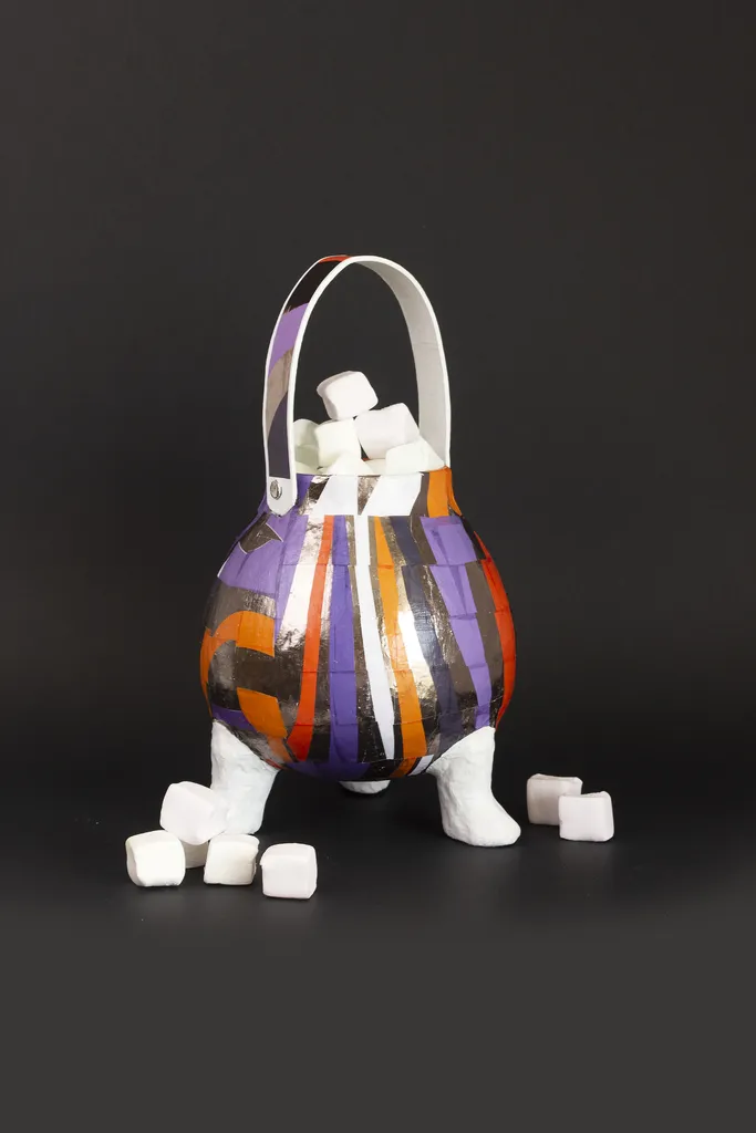 Bouilloire en papier mâché 27,5cm - Support léger incassable à peindre - 5