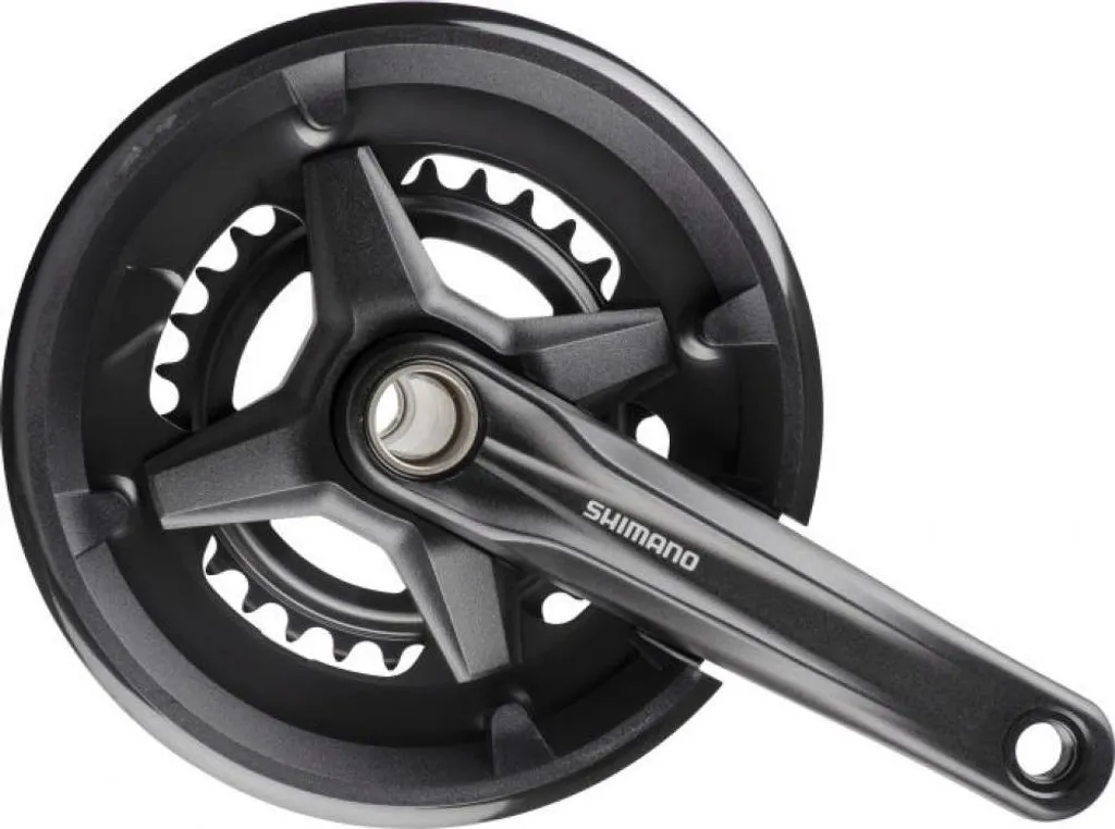 Pédalier Shimano 46-30 dents FC-M210-2 pour vélo de voyage et rando