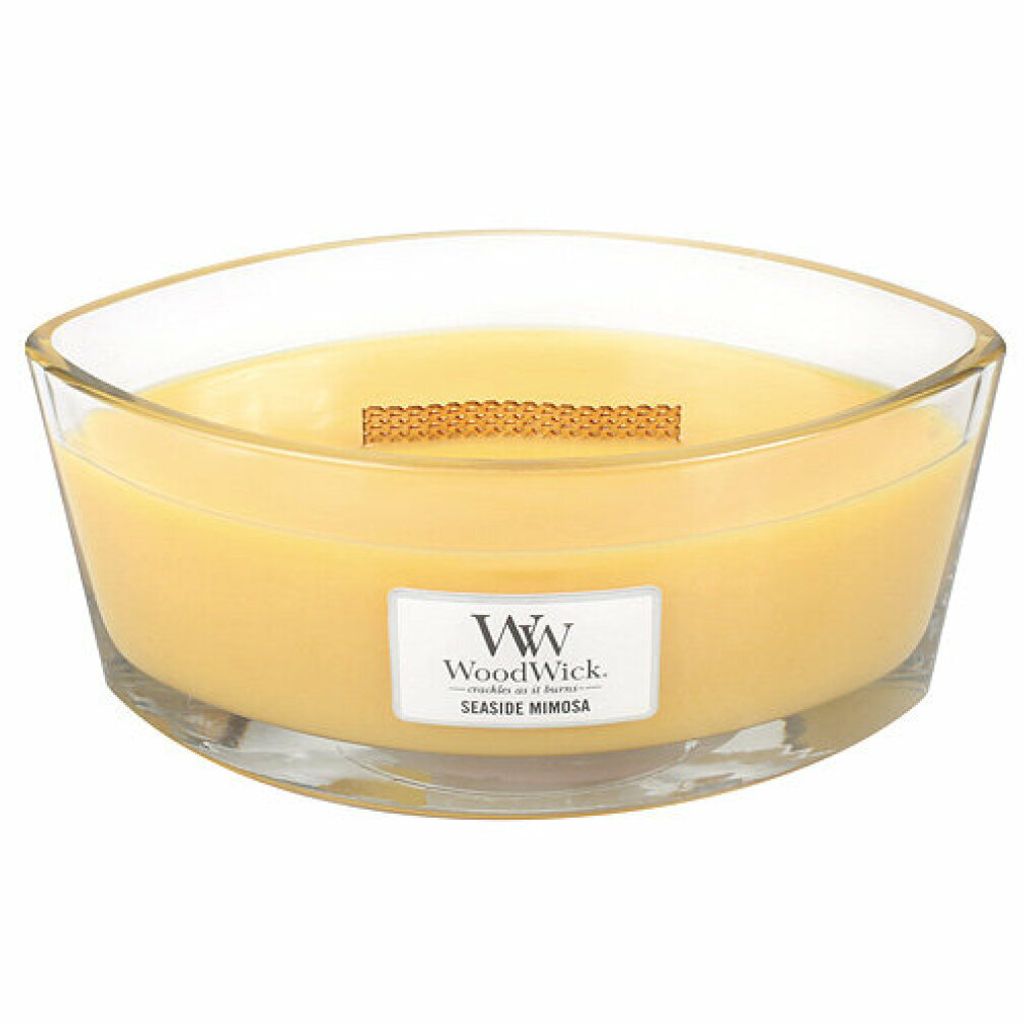 WoodWick Duftkerze Ellipse Seaside Mimosa - 9 cm / 19 cm Image du produit 