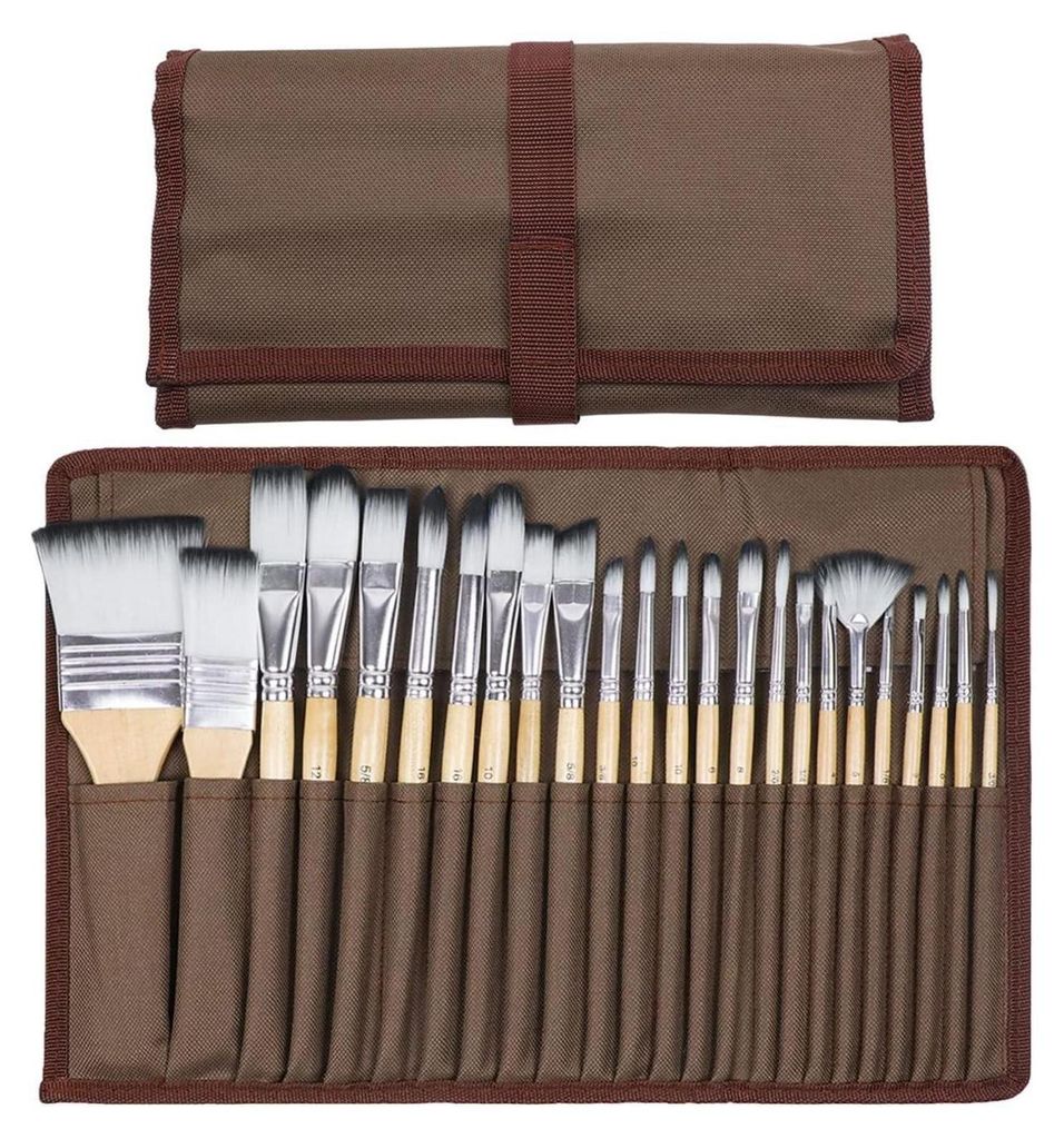 Artecho Pinselset Acrylfarben 24 Verschiedene Größen & Produktbild 