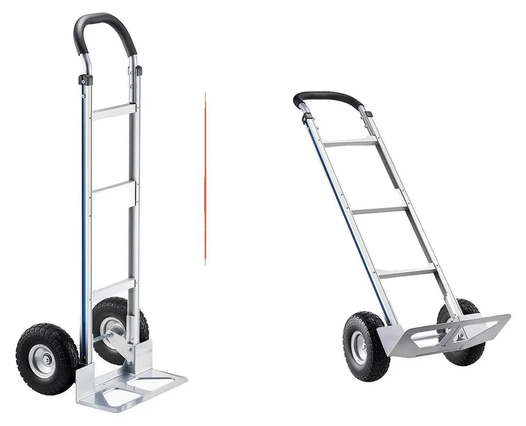 Chariot à main aluminium 500 lb avec roues increvables, modèle AL-500H