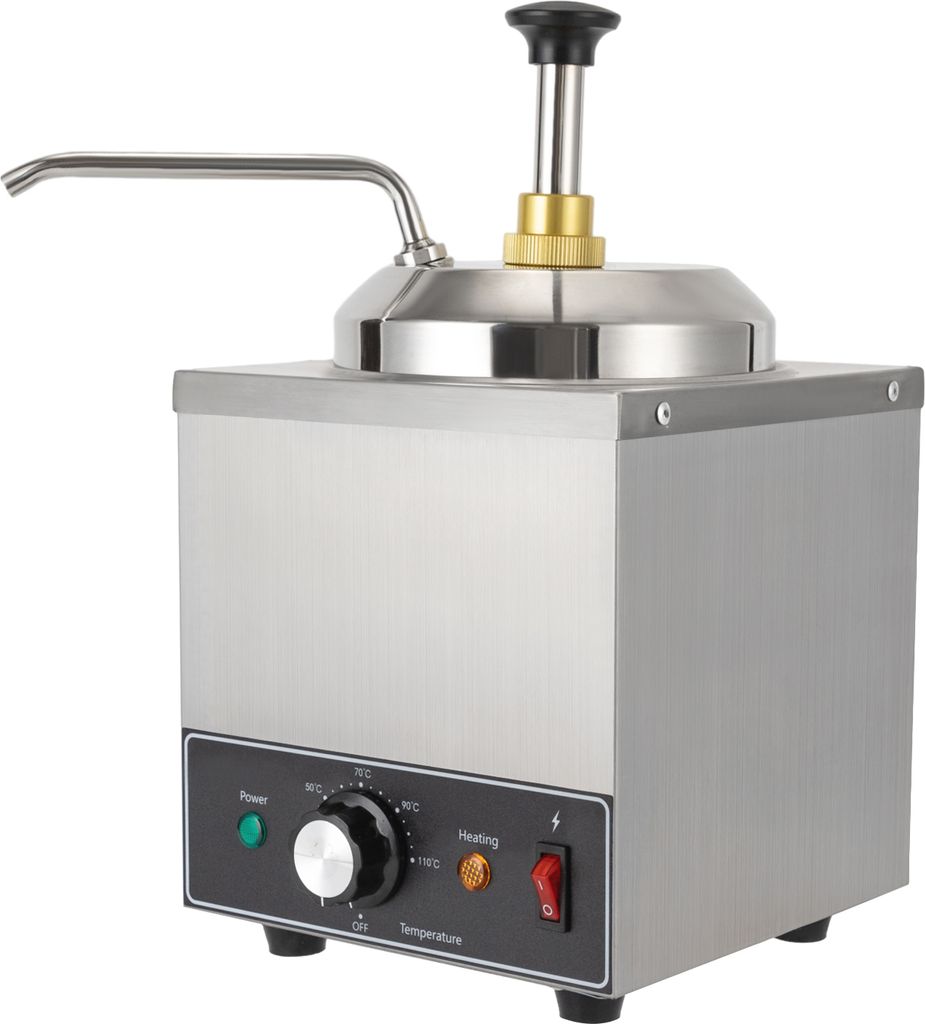 2L Saucenspender Edelstahl Schokoladenspender mit Pumpe 30-110°C für Sahne Käse