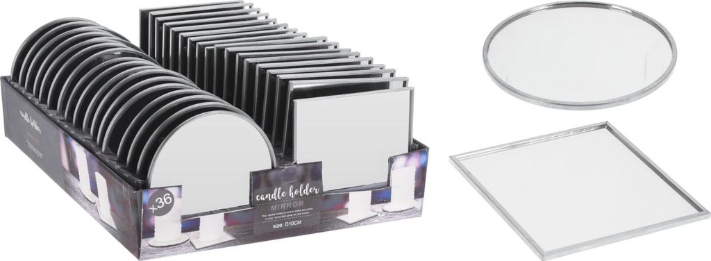 Spiegeluntersetzer 10cm GLAMOUR Produktbild 