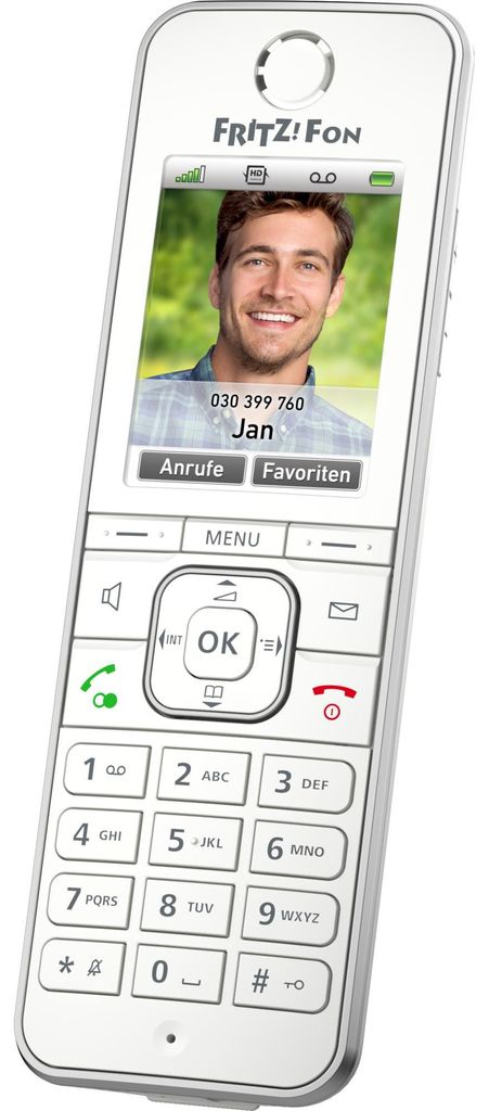 AVM FRITZ!Fon C6 DECT telefon ID volajícího Bílý Obrázek produktu 