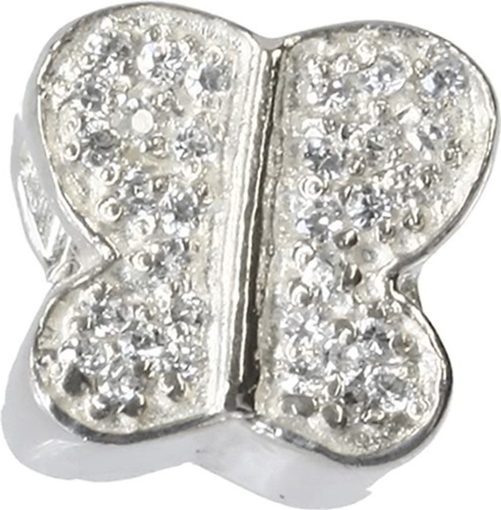 CarloBiagi Charm Bead Butterfly Zirkonia Echt Silber Schmuck Element D2BBSCZS03C
