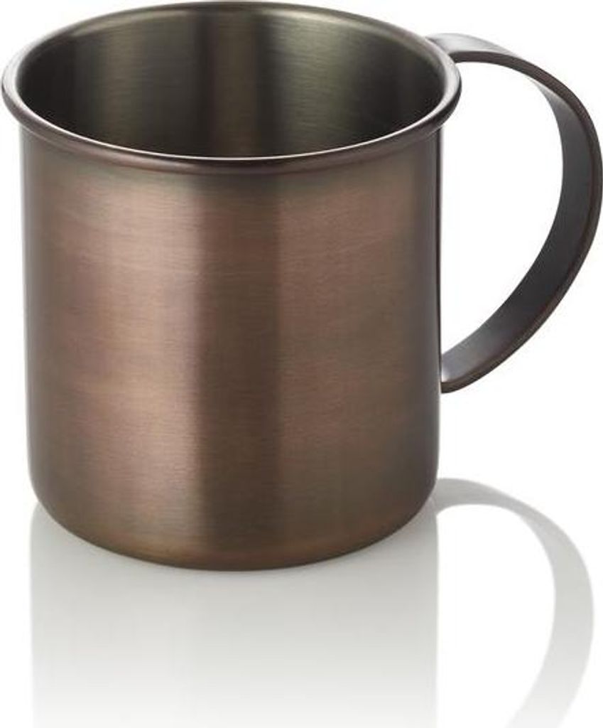 Moscow Mule Set, 0,45 ltr., Ø 9 cm, Höhe 9 cm, antique, Set á 2 Stück, Chromnickelstahl, PVD-Beschichtung