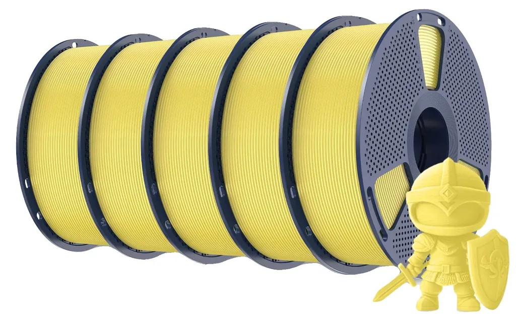 Filament 3D Jaune Citron Zéro Blocage Haute Résistance Mécanique