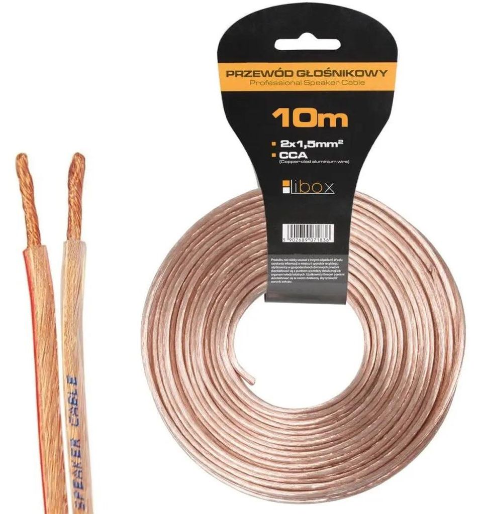 Libox Kabel glosnikowy 2x1,50mm LB0008-10 Câble audio 10 m Image du produit 