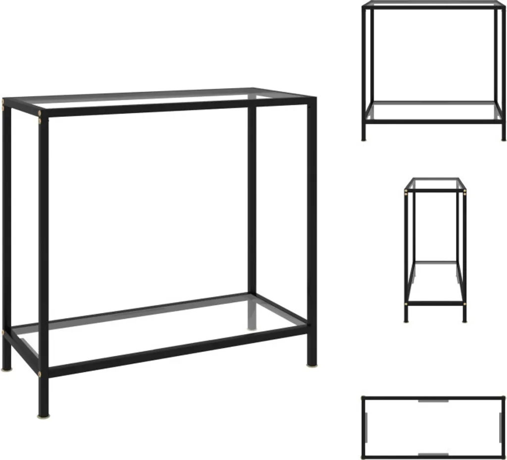 Consolle Trasparente vidaXL 80x35x75 cm | Illumina il tuo Ingresso