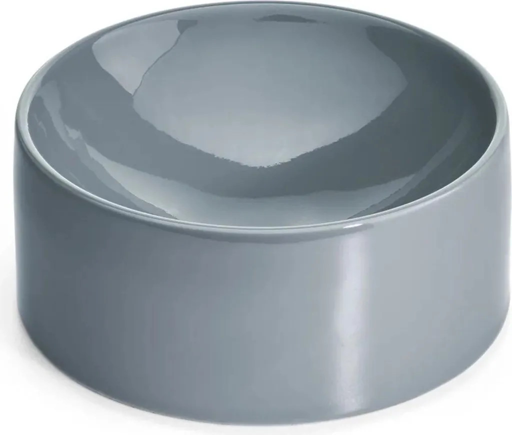 MiaCara Fresco Bol pour Chat en Porcelaine 14 cm - Design Blanc Minimal