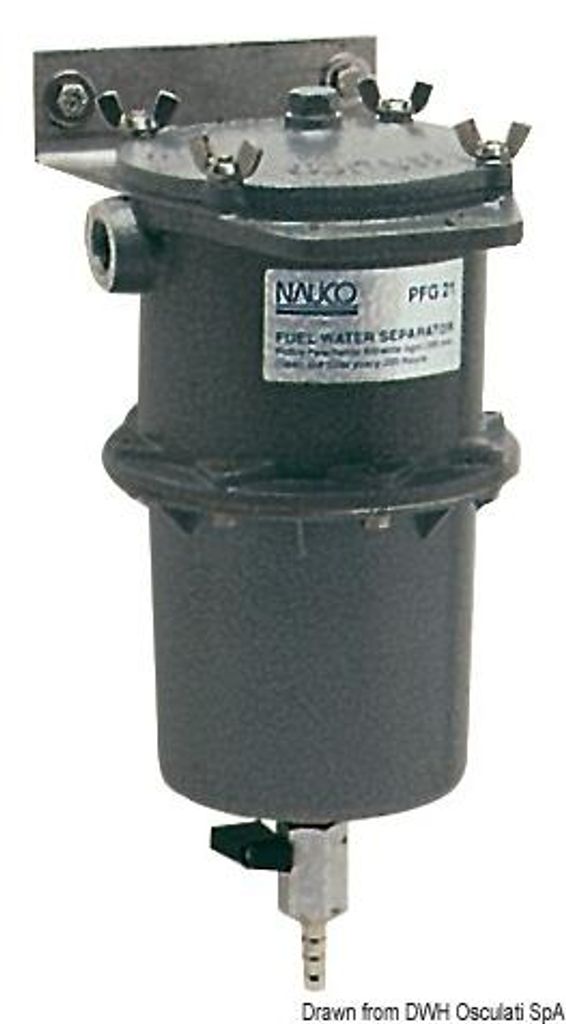 Zentrifugaler Wasser Kraftstoffseparatorfilter Diesel oder Benzin 150 Mikron - Osculati 17.021.00