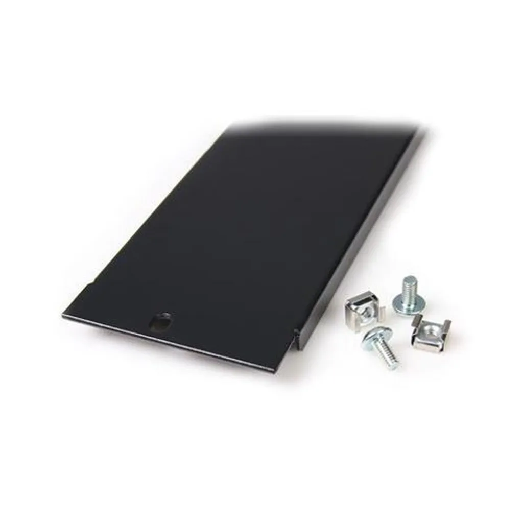 Cache rack 2U en acier noir pour armoire de serveur 19" ultra robuste