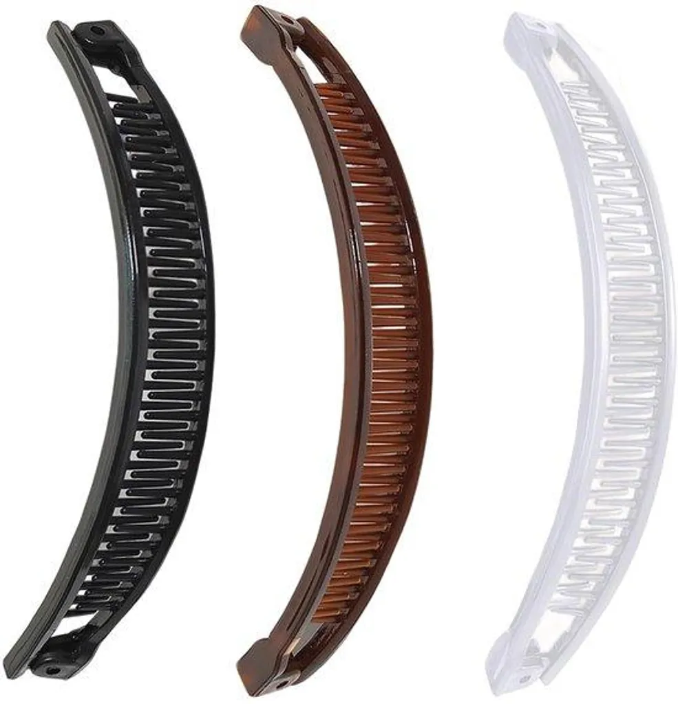 Barrettes pour cheveux épais fini les pinces qui glissent - Lot de 3