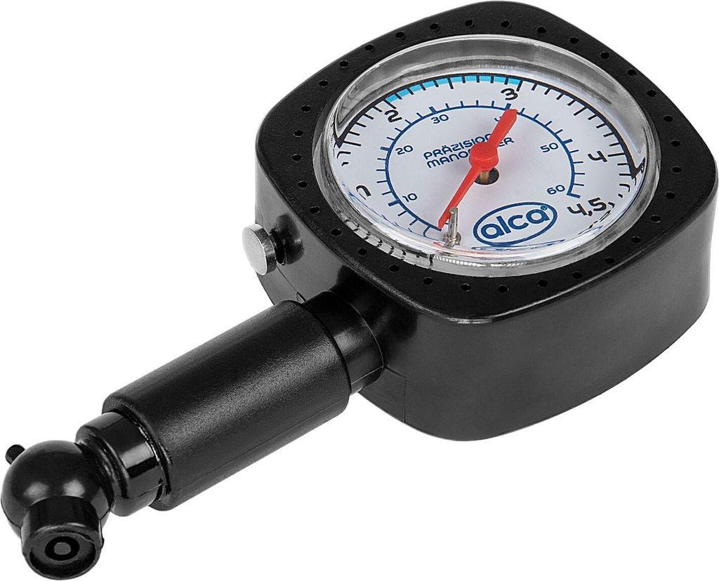 alca Reifendruckprüfer Luftdruckprüfer Manometer Kontrollsystem für Reifen bis 4,5 bar Druckprüfer Memory Funktion Schraderventil Auto
