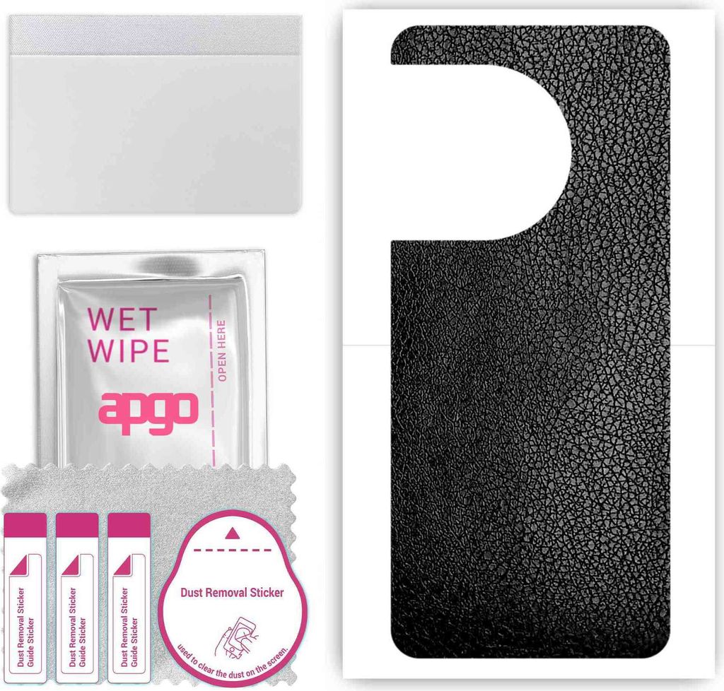 apgo Rückseite Schutzfolie, Skin, kompatibel mit OnePlus 11R 5G, Hinten Displayschutzfolie aus Vinylfolie, kratzfest, einfache Montage - Schwarzes...
