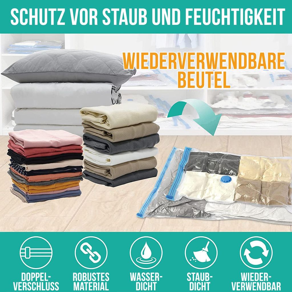 Strex Vakuumbeutel für Kleidung & Bettdecken