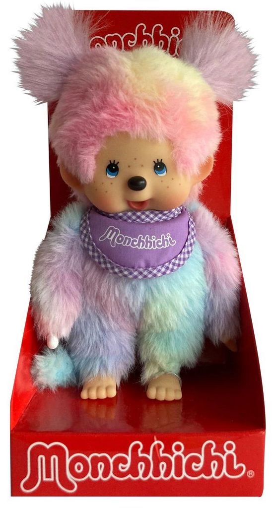 Monchhichi Plüschfigur Mädchen Batik-Style mehrfarbig 20cm Produktbild 