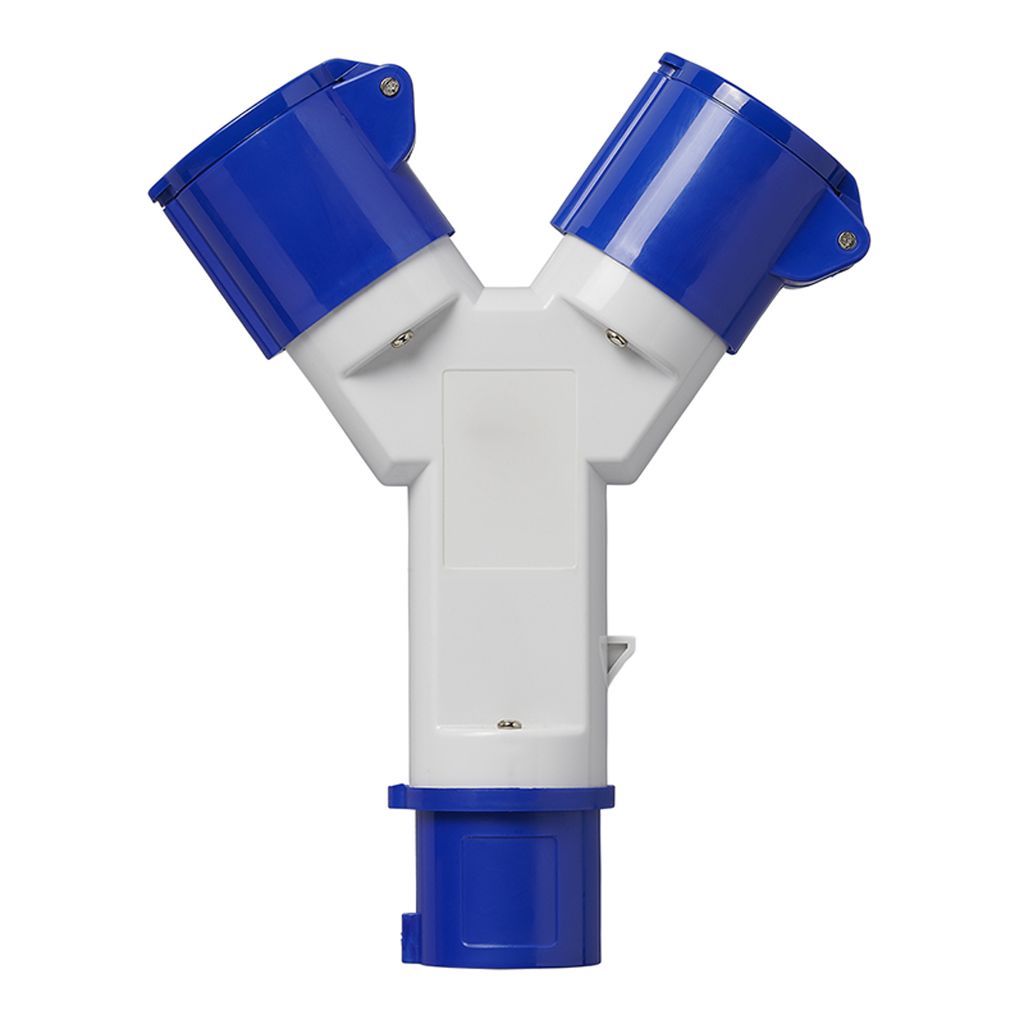 Steckdosen IP44 2x CEE Steckdose Stecker CEE-Winkelkupplung Produktbild 