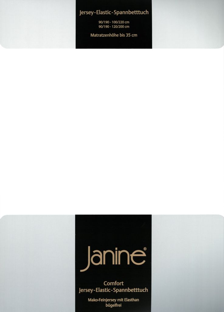 Janine JERSEY Spannbetttuch 5007 Farbe weiss Größe Produktbild 