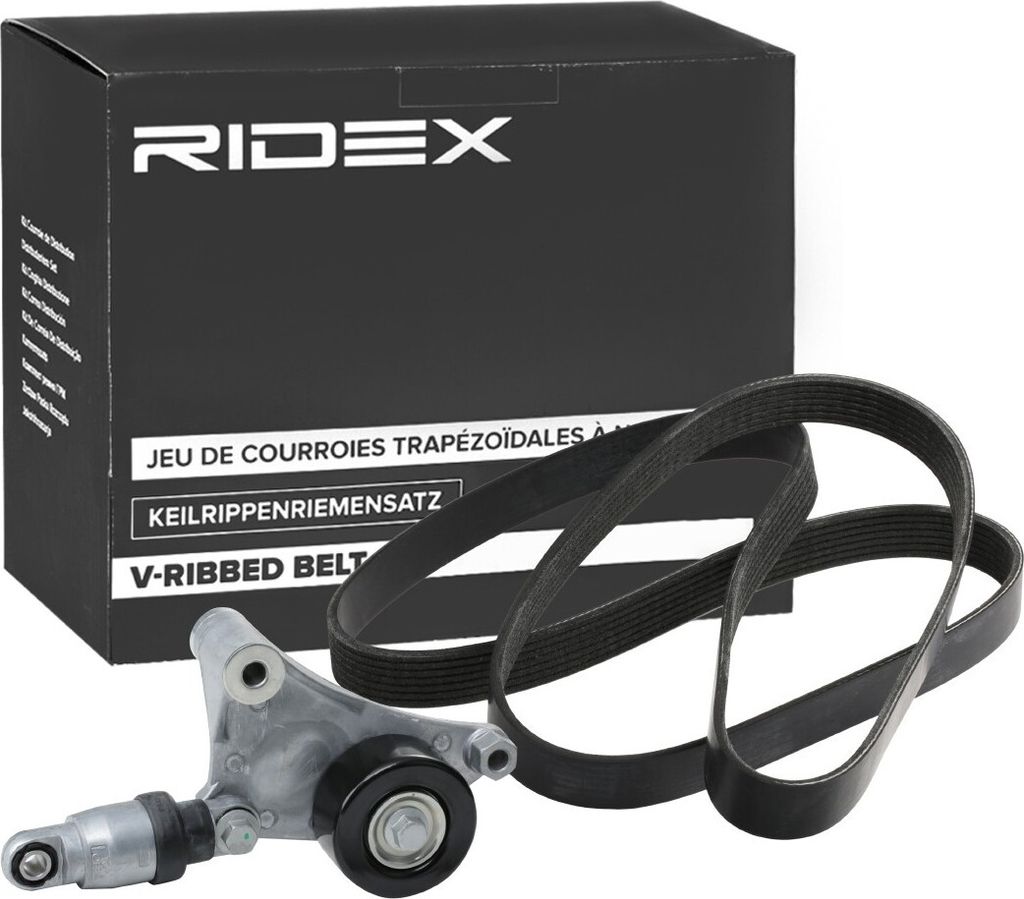 RIDEX 542R0858 - OE 16620 0W110 Keilrippenriemensatz für Avensis Verso (M2), Previa (R3)