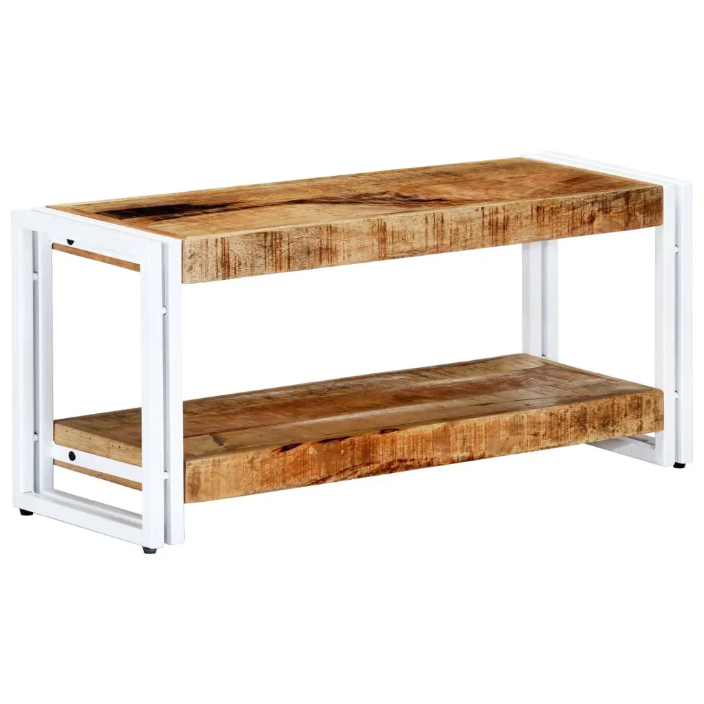 Meuble TV en manguier massif robuste et compact de 90cm - 8
