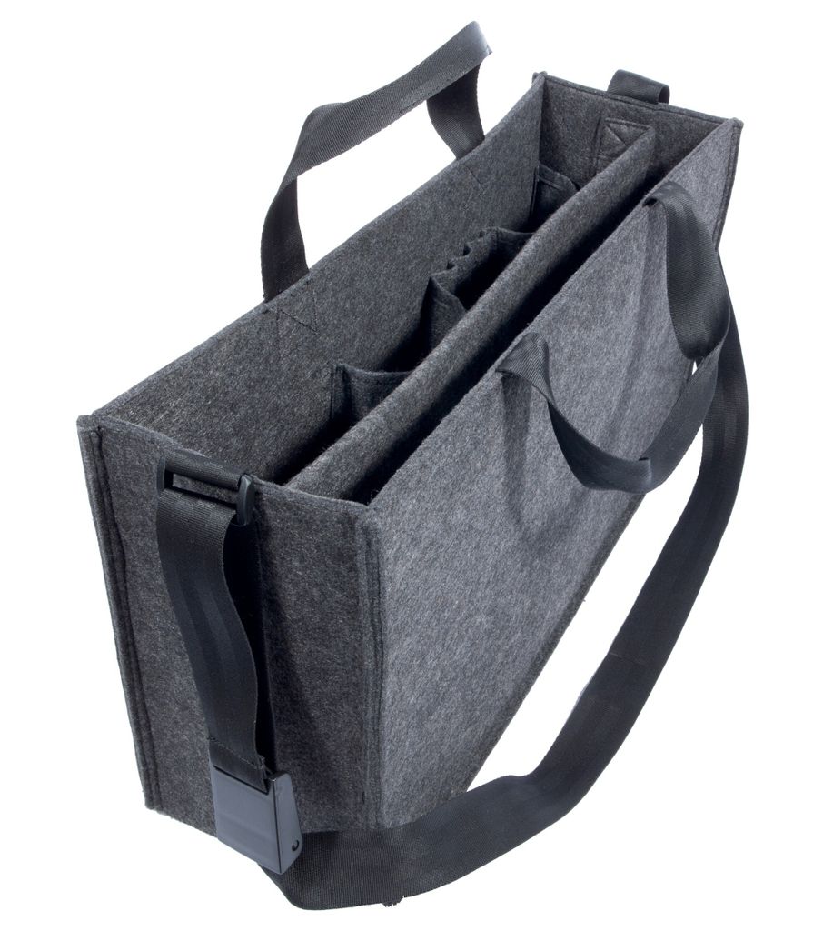SIGEL BA411 Desk Sharing Bag L - Synthetischer Filz - dunkelgrau - 50 x 28 cm