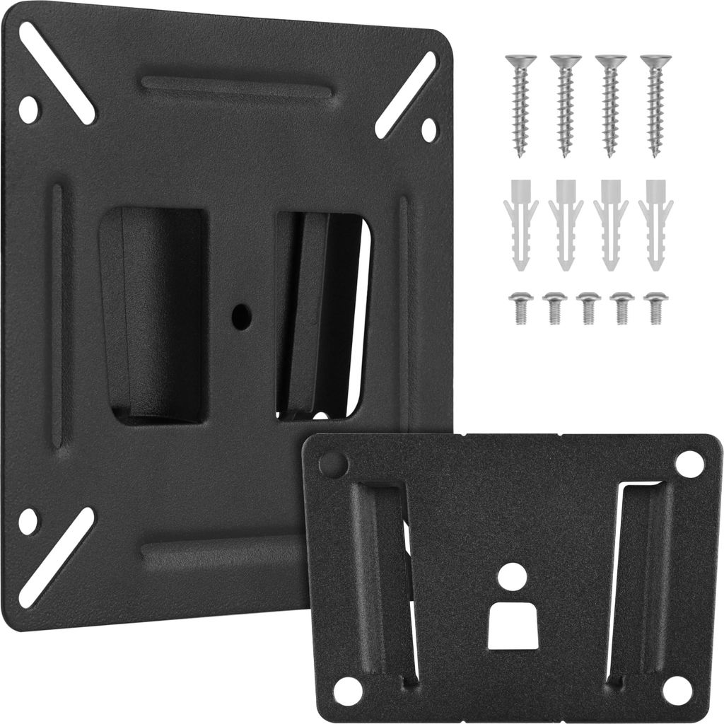 Belle Vous Flache Universal Monitor- & TV Wandhalterung - 15 kg Tragfähigkeit, 14-32 Zoll Bildschirmgrößen - Für Wohnmobile, Wandhalterung Fern...