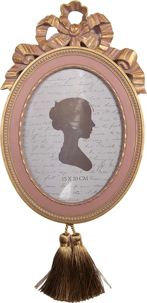 Cadre photo rose 15x20 cm pour décoration de chambre fille ou salon
