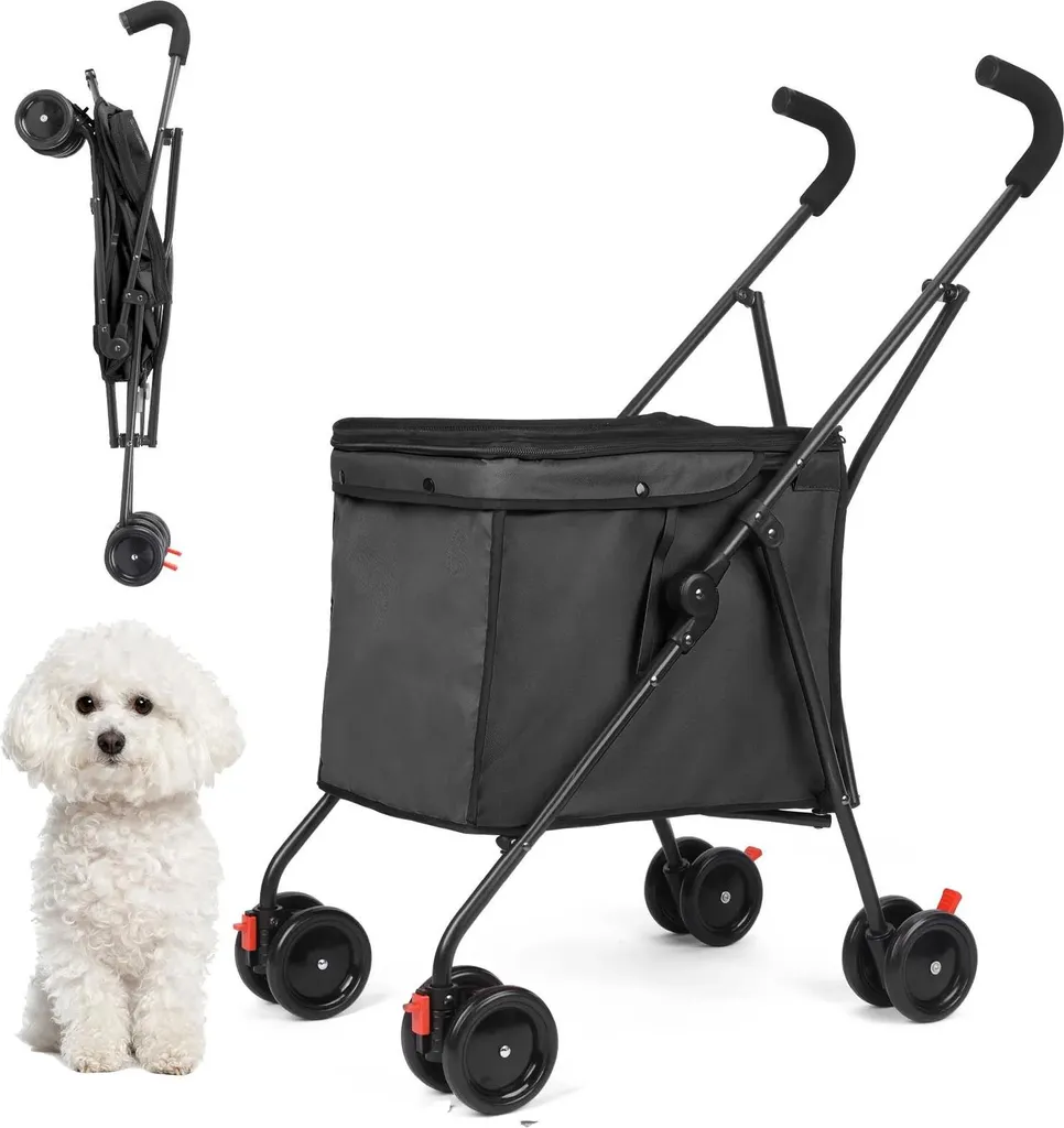 Box Trasporto Cani Pieghevole 27kg Nero - Sicurezza Certificata