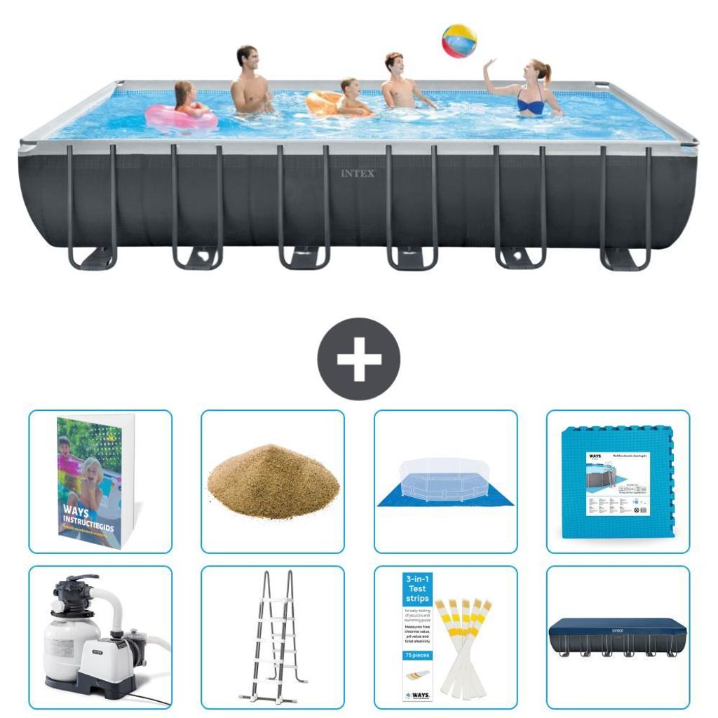 Ultra XTR Pool Rechteckig - 732x366x132 cm - 9-teilig S557