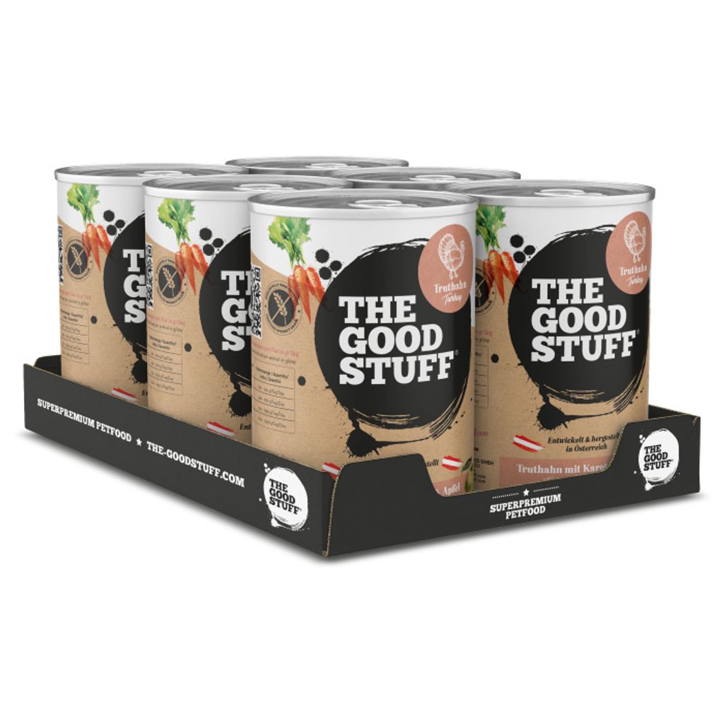 THE GOODSTUFF Dose Truthahn mit Karotte & Apfel 6x400g Hundefutter