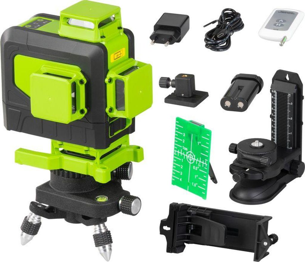 Laser Strend Pro Industrial 4 X 3D, grün, im Koffer, mit Zubehör, Fernbedienung
