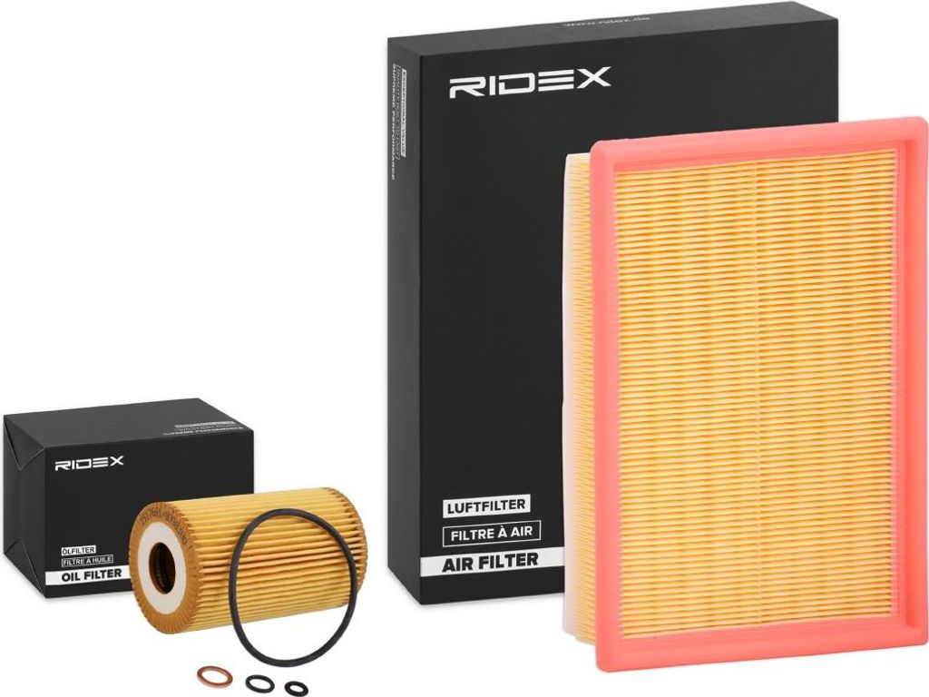 RIDEX Filterset Inspektionspaket Filtersatz für BMW 3 Limousine (E46) 3 Touring (E46) 3 Coupe (E92) 3 Coupe (E46) 5 Touring (E39)