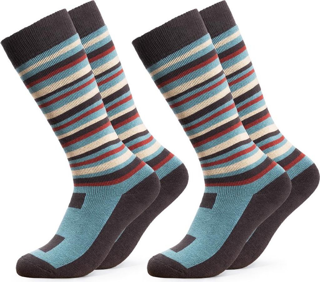 Occulto Kinder Skisocken 2er Pack (Modell Mondi) Grau 27-30