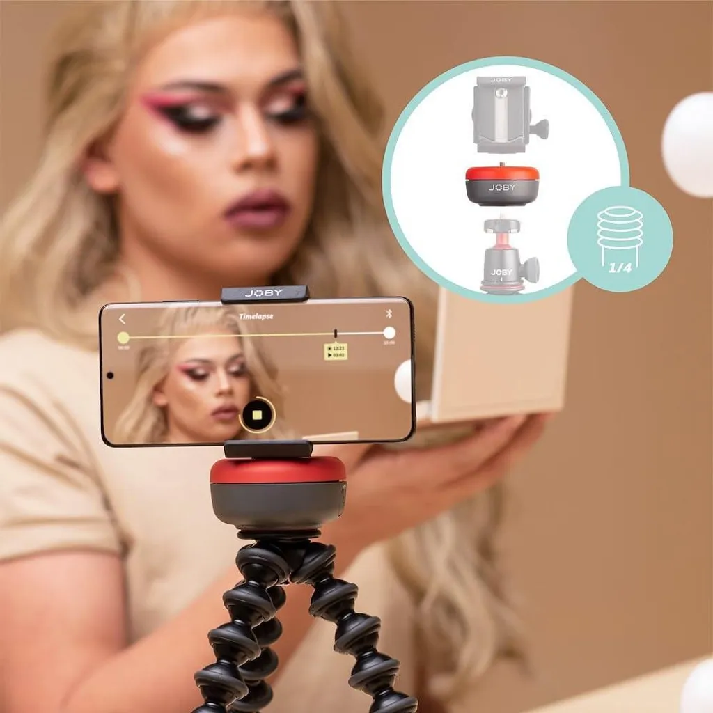 JOBY Spin Bluetooth: Testa a Sfera Motorizzata per Video e Timelapse Pro - 17