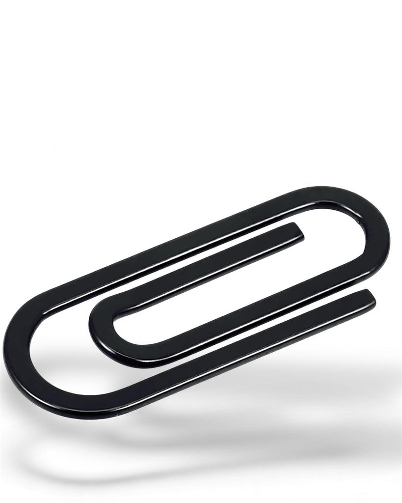 Geldklammer Zeitlos Edelstahl Money Clip Geldclip Schwarz Produktbild 