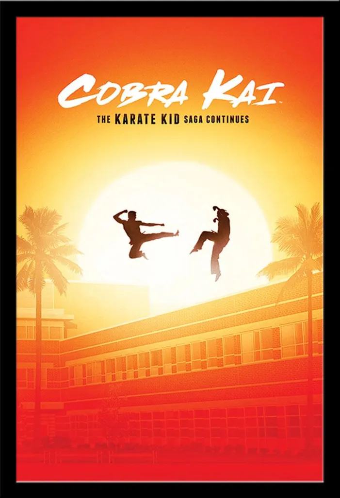 Poster Cobra Kai avec Cadre Shinsuke Interchangeable et Vitre Incassable