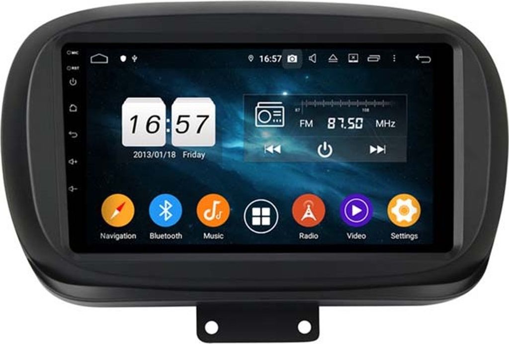 FIAT 500x Android 10 Autoradio 9" Touchscreen BT USB GPS Navi 32GB 2GB 2014-2019