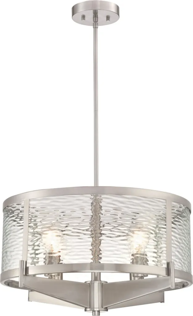 Lustre à 4 flammes Branston idéal pour éclairer une table à manger boisée