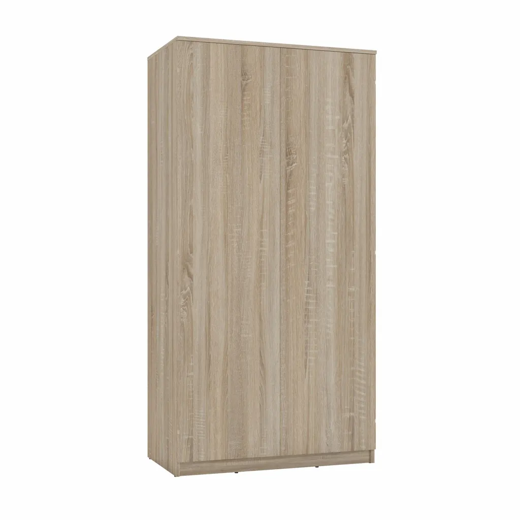 Gagner de la place avec l'armoire 2 portes 90 cm TAUNO chêne sonoma
