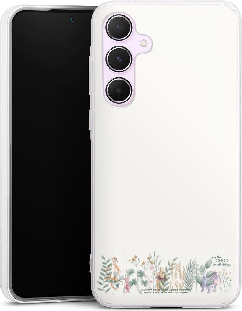 DeinDesign Handyhülle für Samsung Galaxy A55 5G Silikon Hülle Case Smartphone Schutzhülle Disney Winnie Puuh Eukalyptus