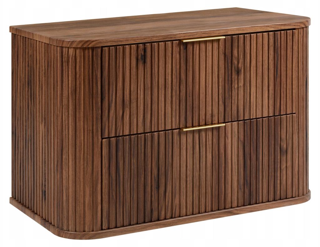 Szafka Łazienkowa Wisząca Pod Umywalkę 80 Cm Dąb Orzech Zdjęcie produktu 