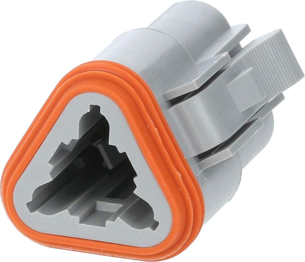 Amphenol AS-3SF 107 Kabeldose AT-Serie Buchse, 3-polig, Crimpanschluss Isolationsdurchmesser 2,24mm - 3,68mm,